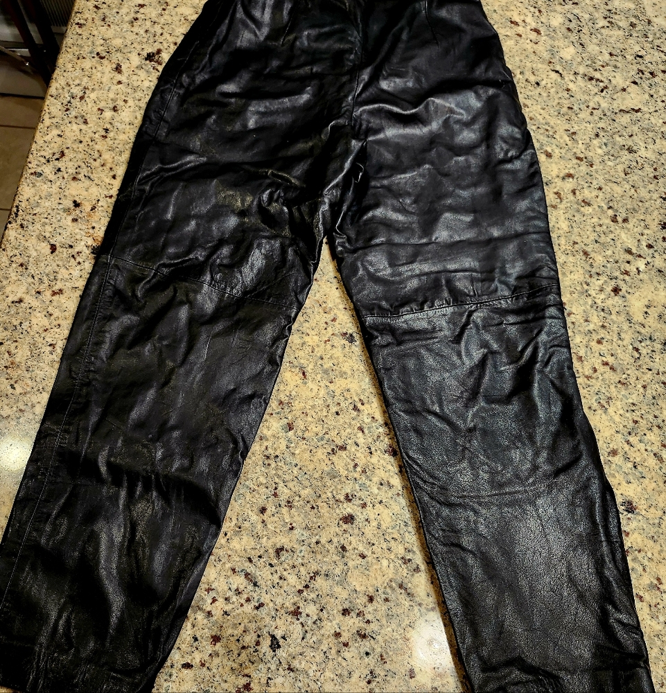 Morgan Taylor Black Leather Pants